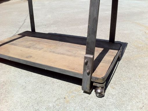 Custom Made Rustic Industrial Tv Cart