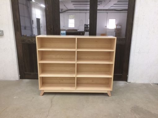 Custom Made Solid Maple Bookcase With Dovetail Construction