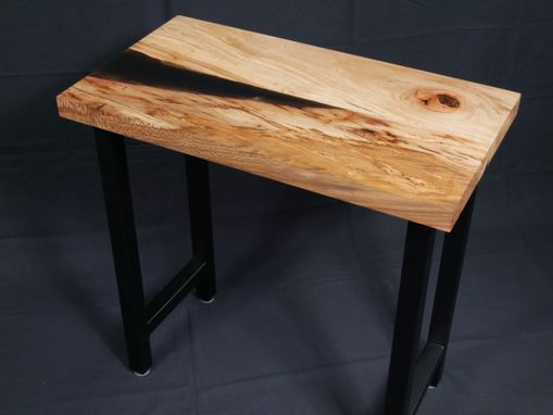 Custom Made Sycamore And Resin End Tables (Set Of 2)