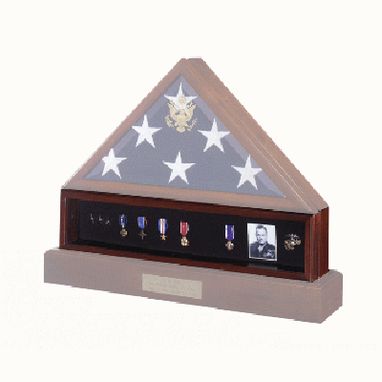 Custom Made Medal Display Case , Pedestal , Medal Holder,