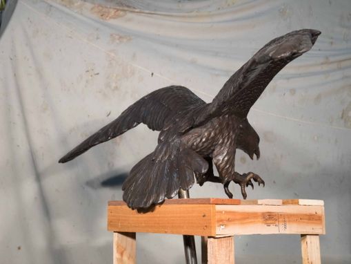 Custom Made Bronze Custom Falcon In Flight