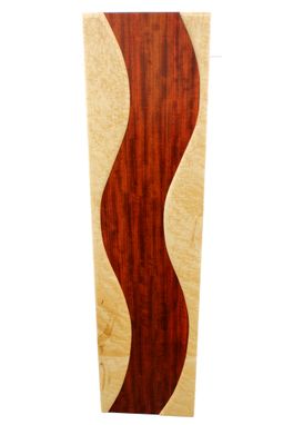 Custom Made Flowing River | Solid Padauk And Birdseye Maple