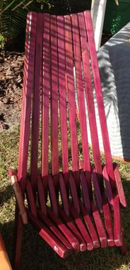 Custom Made Indoor/Outdoor Wooden Slat Chair