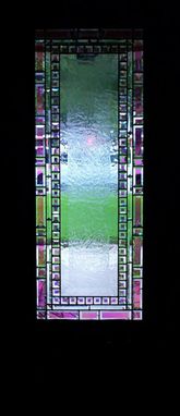 Custom Made Solid Mahogany Door With Ripple Glass (Nellsch)