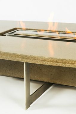 Custom Made Concrete Fire Pit Table