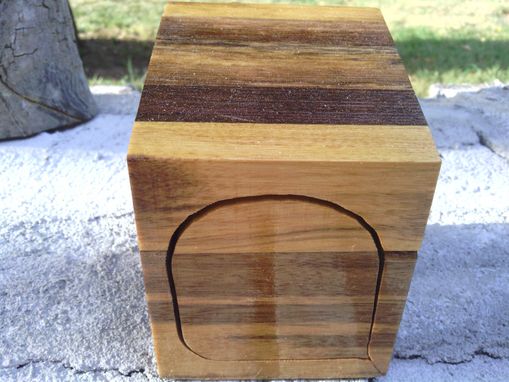 Custom Made Cubism-Inspired Wooden Box