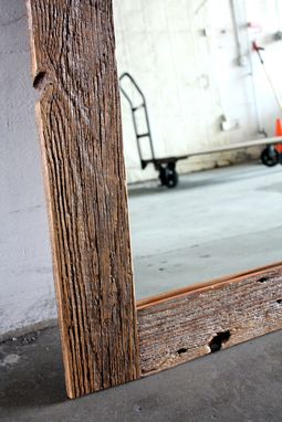 Custom Made Reclaimed Wood Framed Mirror // Custom Sizes