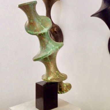 Custom Made Bronze Passage #1 Contemporary Sculpture Industrial Bronze Fiberglass Art