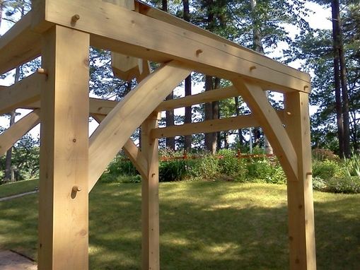 Custom Made Timber Frame Garden Arbor