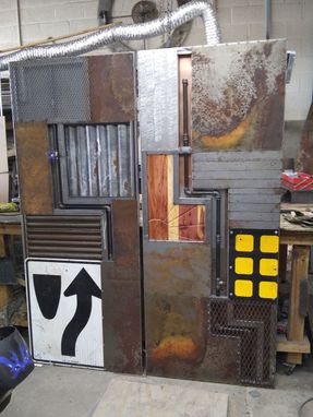 Custom Made Artistic Metal Sliding Barn Doors