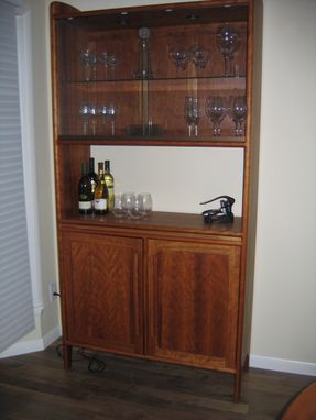 Custom Made Cherry Display Cabinet