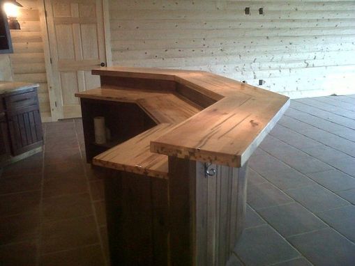 Hand Made Walnut Bar With Ambrosia Maple Counter Top by 