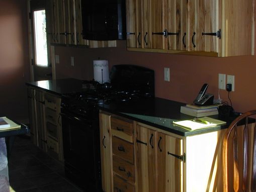 Custom Made Hickory Kitchen And Utility Cabinets
