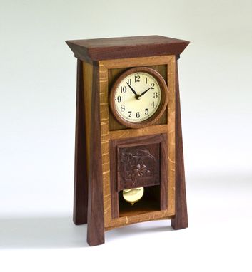 Custom Made Concord Mission Clock – Oak And Walnut Version