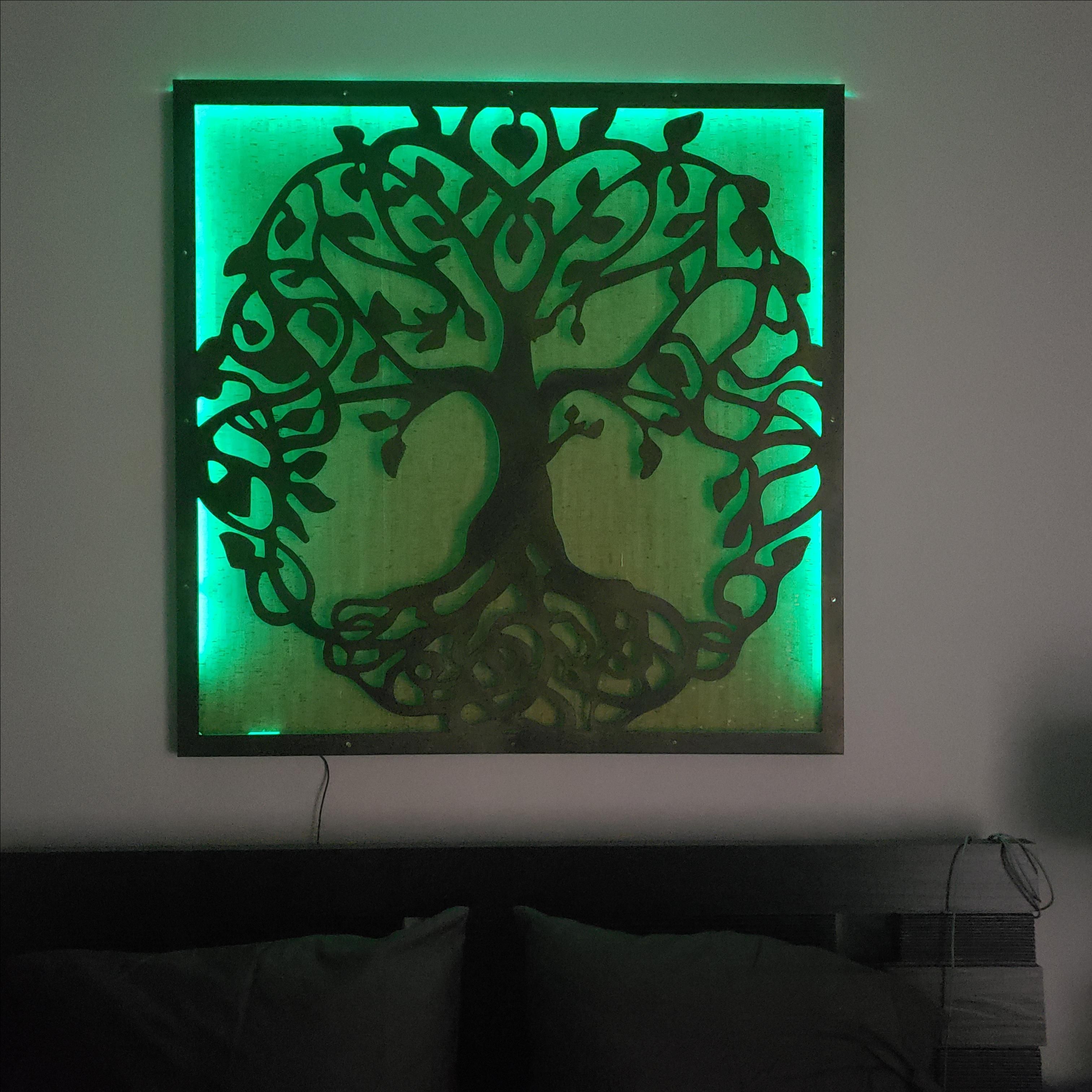 Handmade Backlit Wall Art by Juno Ironcraft LLC