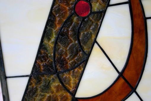 Custom Made Stained Glass Archery Window