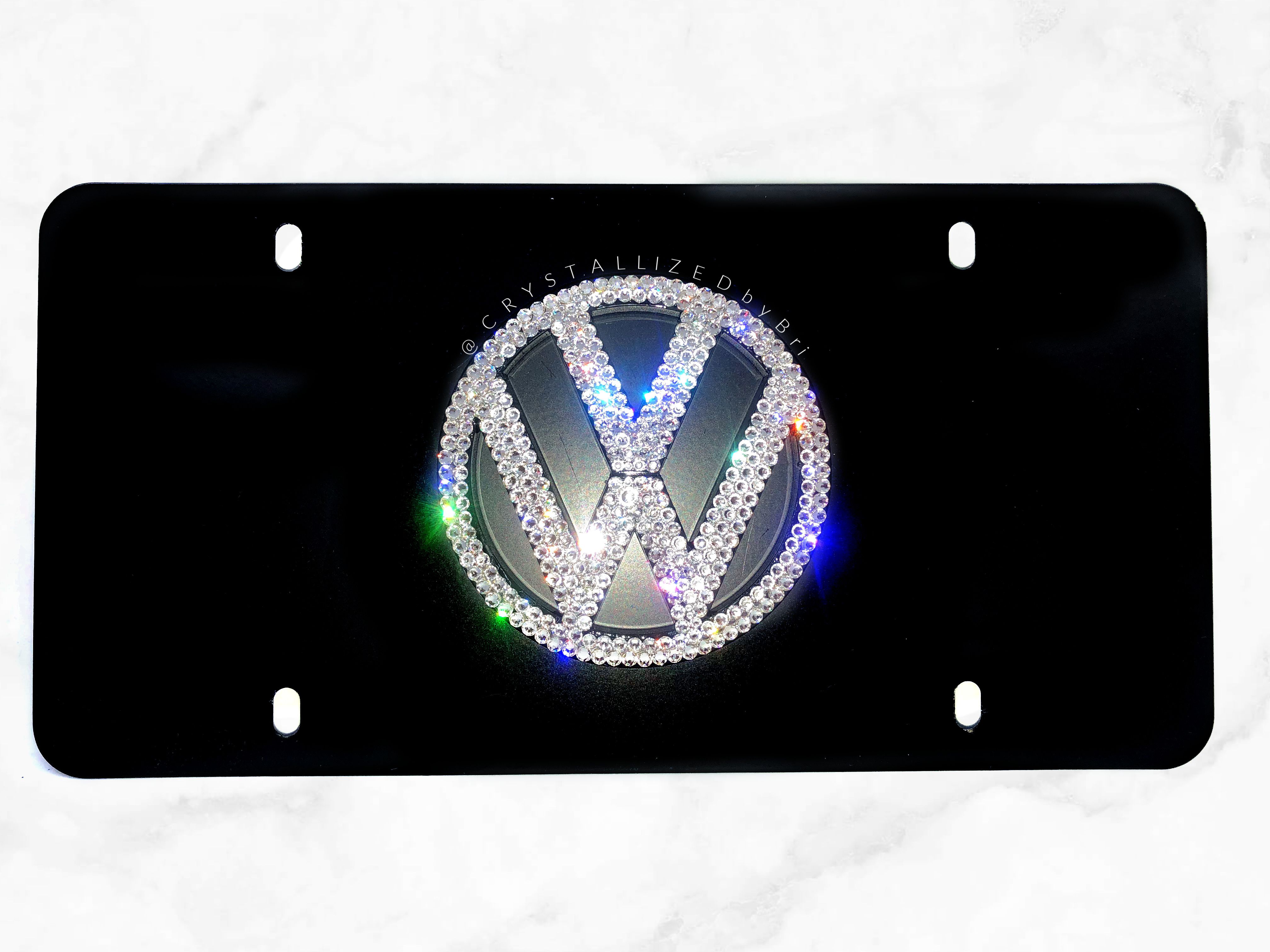 Hand Made Any Car Crystallized Vanity Front License Plate Genuine ...