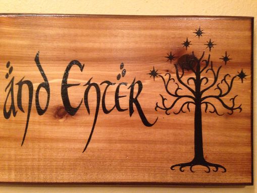 Custom Made Lord Of The Rings Inspired Sign