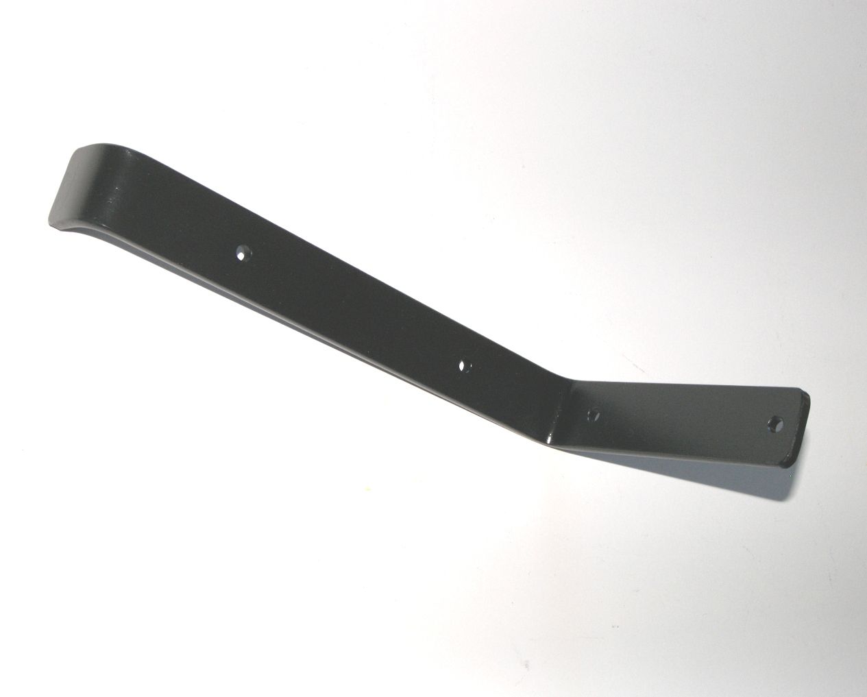 Handmade Rustic Farmhouse Shelf With Iron Brackets, Distressed Wood