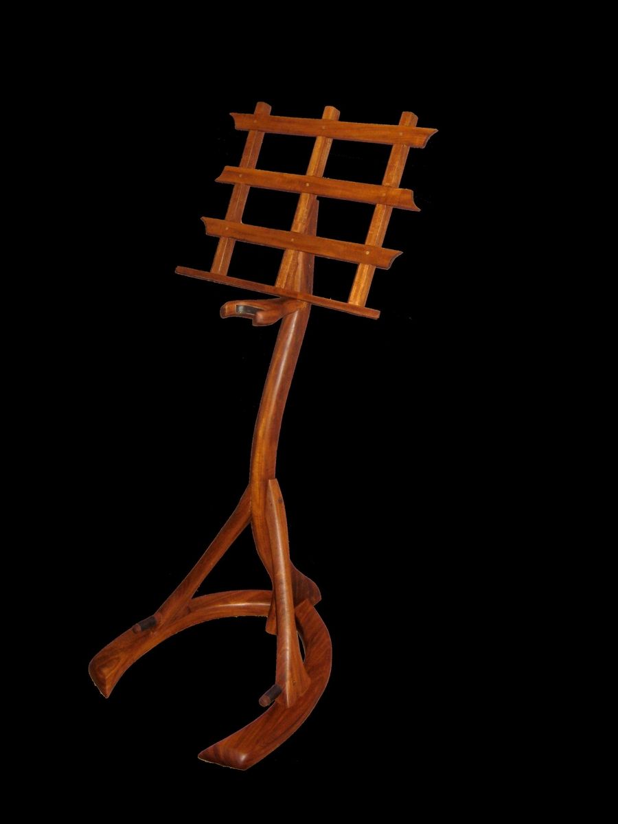 Hand Crafted Custom Guitar/Music Stand by Glerup woodwork and design