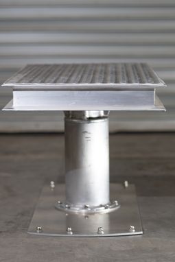 Custom Made Custom Aluminum Side Table