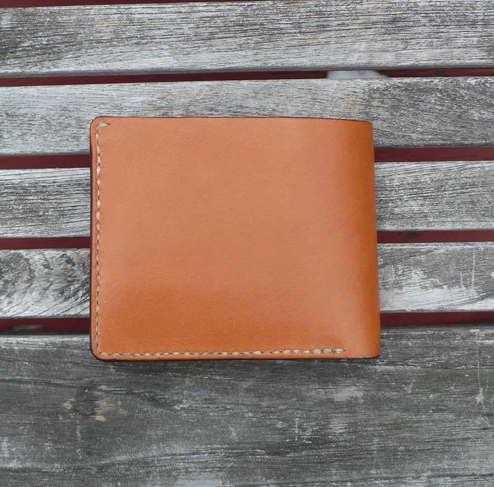 Buy Hand Crafted Garny - №14 Leather Wallet - Whiskey Color, made to ...