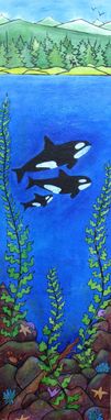 Custom Made Killer Whale Family Painting