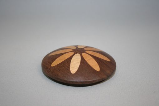 Custom Made Abstract Flower #5 Handcrafted Wooden Box