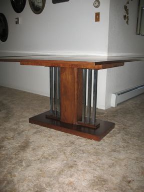 Custom Made Vintage Restored Console, Dining Table By Art Deco Icon Donald Deskey