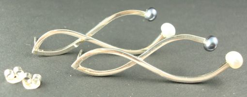 Custom Made Silver Pearl Set