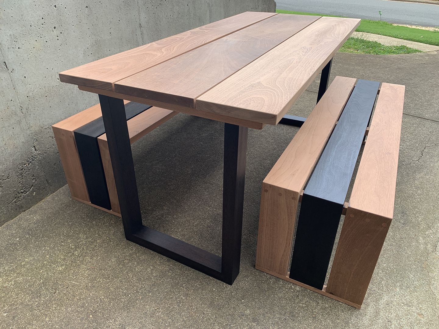 Hand Made Modern Contemporary Teak Or Mahogany Outdoor Dining Table by ...