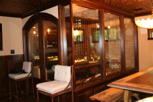 Custom Made Mahogany Wine Room With 3000 Bottle Capacity