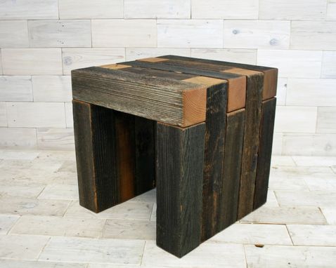 Custom Made Barn Wood Box Joint Bench by HistoricWoods by ...