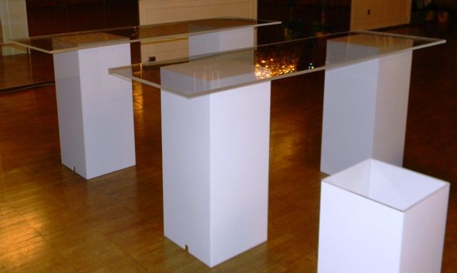 Buy Custom Acrylic Slab Top Bar With Pillar Base - Hand Crafted, Made ...