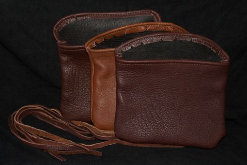 Custom Made Buffalo Leather Roll Pouch