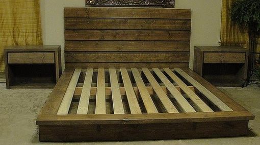 Custom Made Queen Rustic Platform Bed