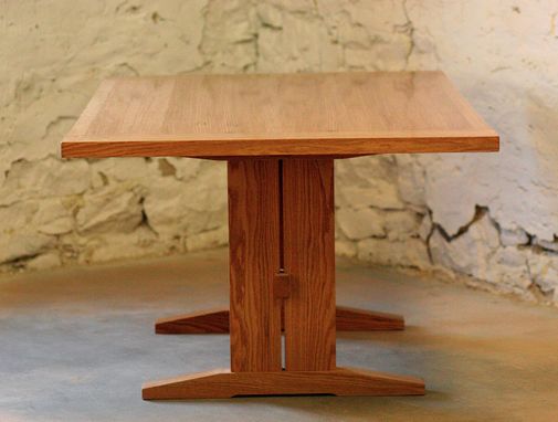 Custom Made Red Oak Farm Table
