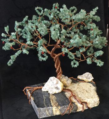 Custom Made Copper Wire Tree Sculpture