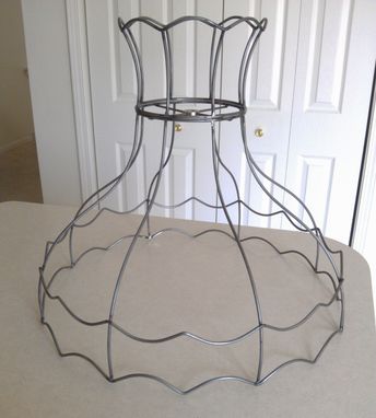 Custom Made Custom Lamp Shade For A Capodimonte Vintage Lamp