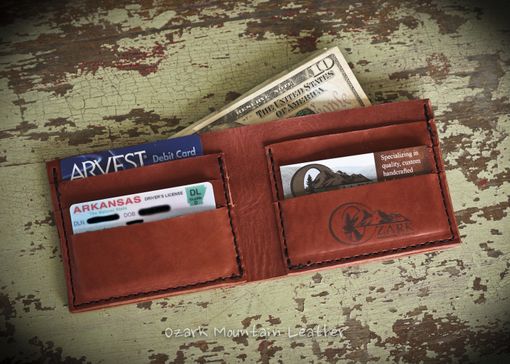 Custom Made Custom Horween Leather Bi Fold Wallet