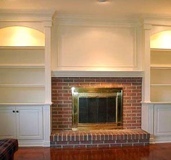 Handmade Custom Bookcases And Mantle by Artisan Custom Bookcases ...