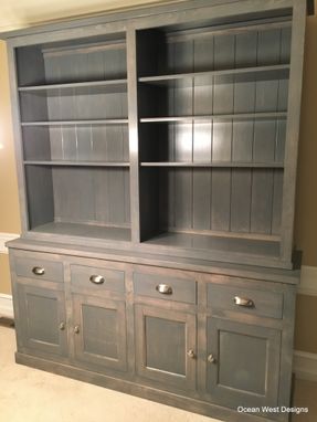 Custom Made "Napa Valley" French Buffet Hutch W/Four Doors & Drawers