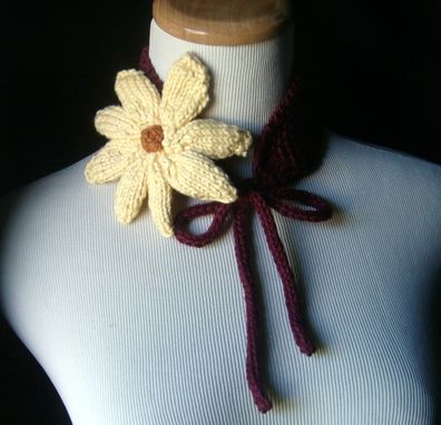 Custom Made The Daisy - Knit Neckband/Headband All Cotton