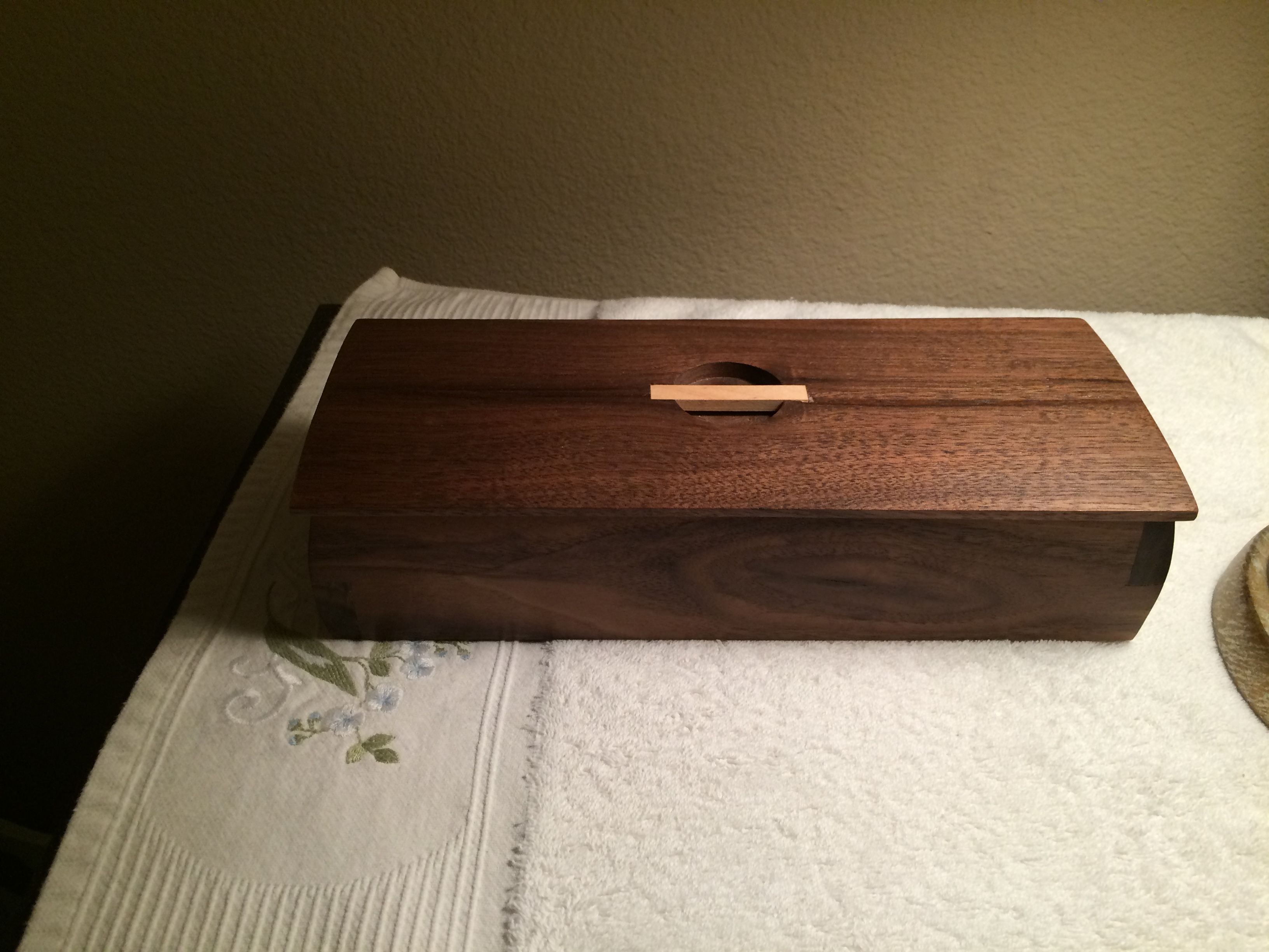 Handcrafted Communion Tray Cover Walnut Stain