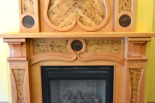 Custom Made Art Nouveau Fireplace Surround