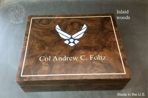 Custom Made Handcrafted Inlaid Humidor With Free Shipping.