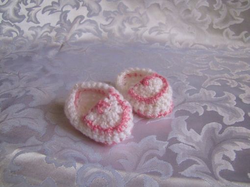 Custom Made Newborn Baby Girls Infant Mock Moccasins Shoes Booties Any Color