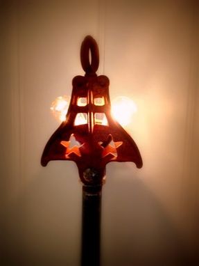 Custom Made Floor Lamp Industrial Cast Iron Gear And Pulley Light Fixture
