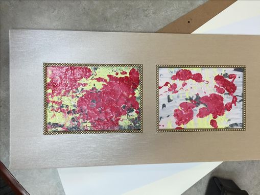 Custom Made Abstract Blossoms On Panels (3) - Choose Your Colors