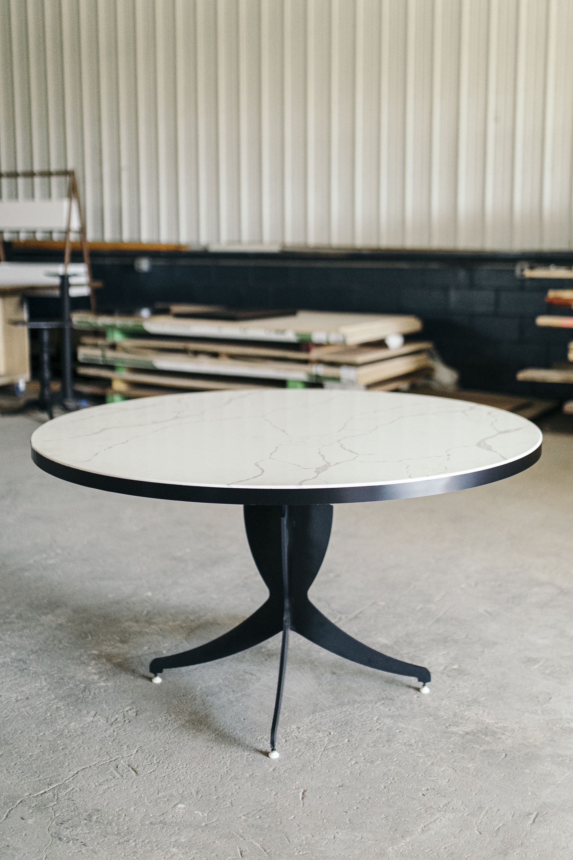 Hand Made Brasserie Table by Greg Pilotti Furniture Maker